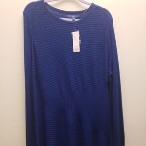 NWT Apt.9 Blue Lightweight Sweater Tunic XXL